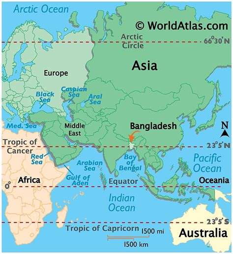 MAP Bangladesh On The World Map
